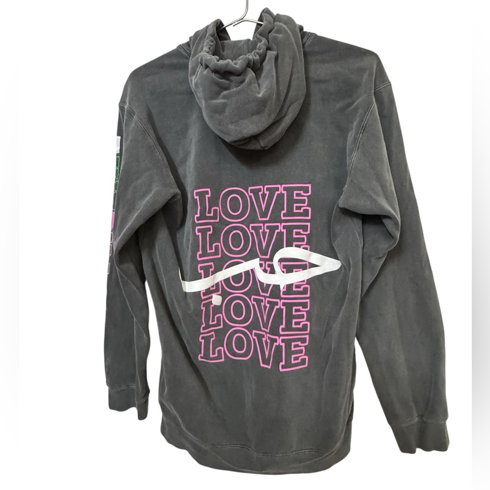 5ivepillars High End Streetwear Gray Love Graphic Hoodie Men’s S Five Pillars 5